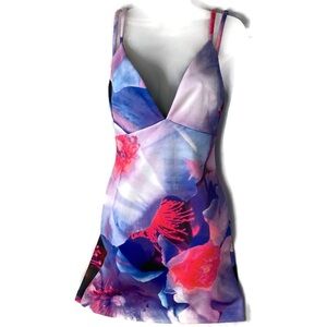 bebe Multicolor Floral Mini Dress
